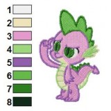 Spike My Little Pony Embroidery Design 02